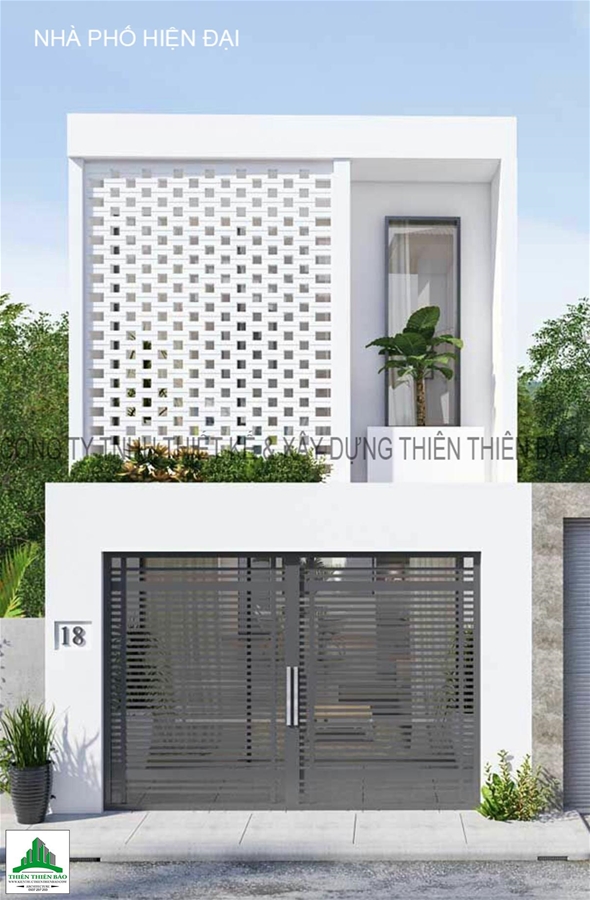 thiết kế nhà phố hiện đại tại Phan Thiết THIẾT KẾ NHÀ PHỐ MẶT TIỀN HIỆN ĐẠI - PHAN THIẾT 2020