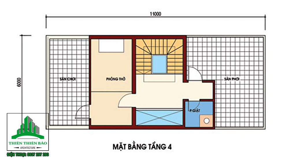Mẫu nhà ống 4 tầng 8x20m đẹp ấn tượng tại Phan Thiết