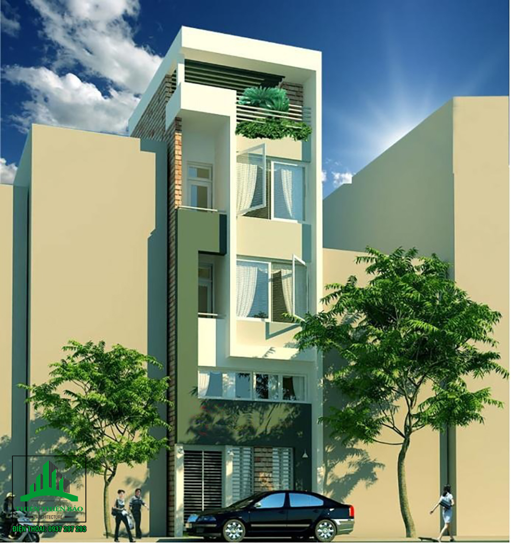 Mẫu nhà ống 4 tầng 8x20m đẹp ấn tượng tại Phan Thiết