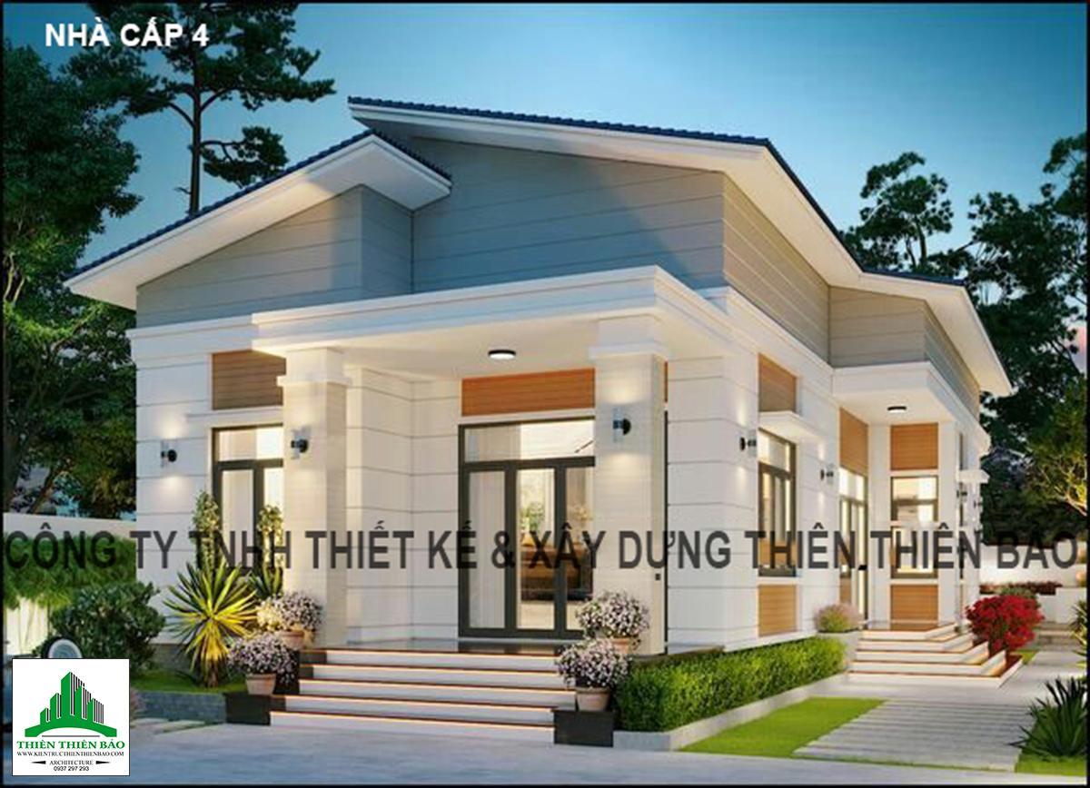 kiến trúc nhà cấp 4 hiện đại tại Phan Thiết THIẾT KẾ NHÀ CẤP 4 HIỆN ĐẠI TẠI PHAN THIẾT NĂM 2020