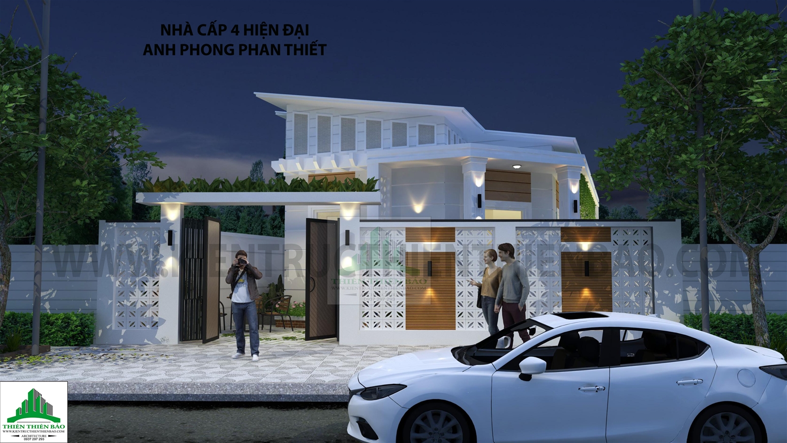 thiết kế nhà cấp 4 hiện đại giá rẻ tại Phan Thiết THIẾT KẾ NHÀ CẤP 4 HIỆN ĐẠI TẠI PHAN THIẾT NĂM 2020 - KIẾN TRÚC THIÊN THIÊN BẢO