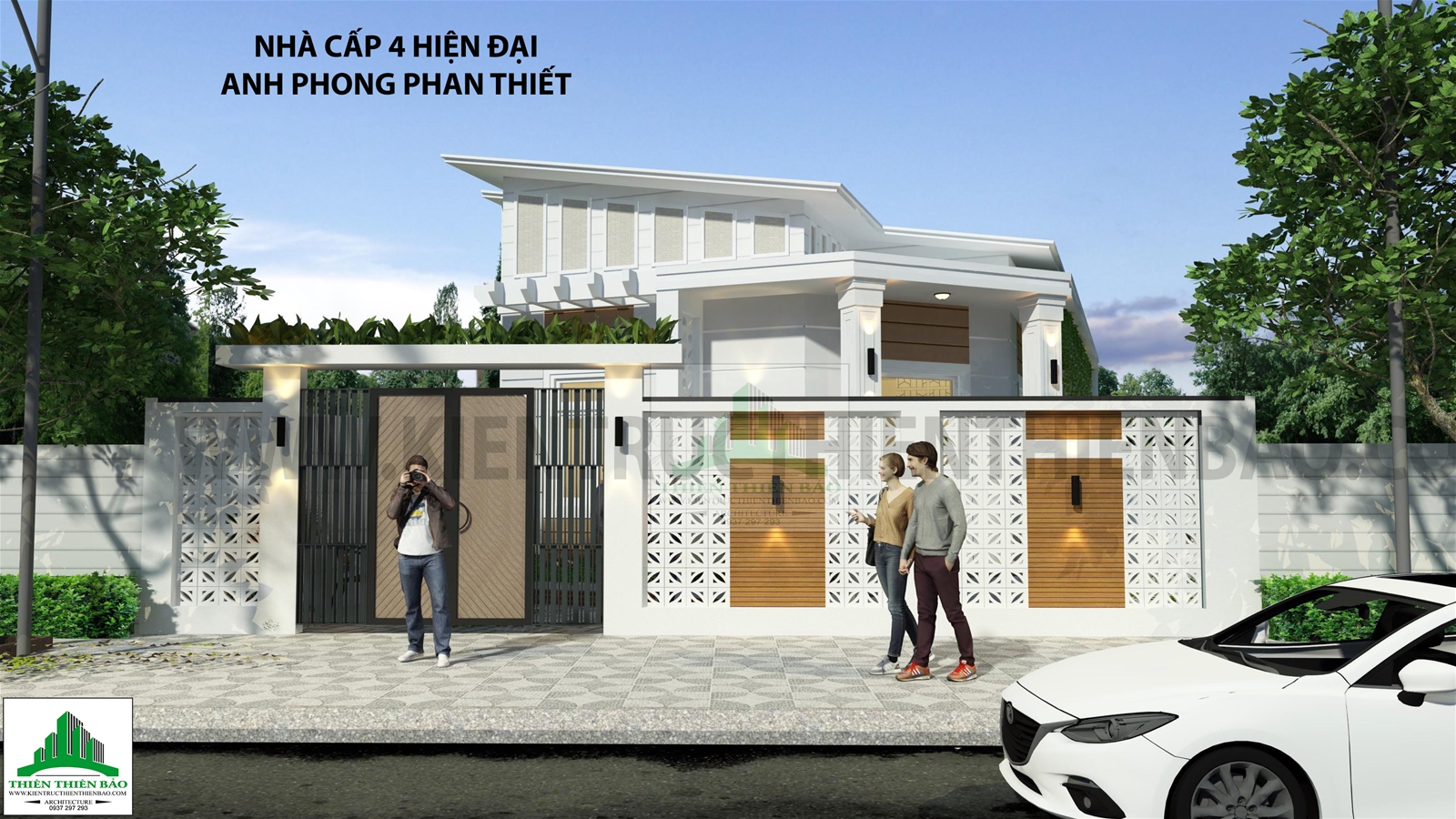 thiết kế nhà cấp 4 hiện đại giá rẻ tại Phan Thiết THIẾT KẾ NHÀ CẤP 4 HIỆN ĐẠI TẠI PHAN THIẾT NĂM 2020 - KIẾN TRÚC THIÊN THIÊN BẢO