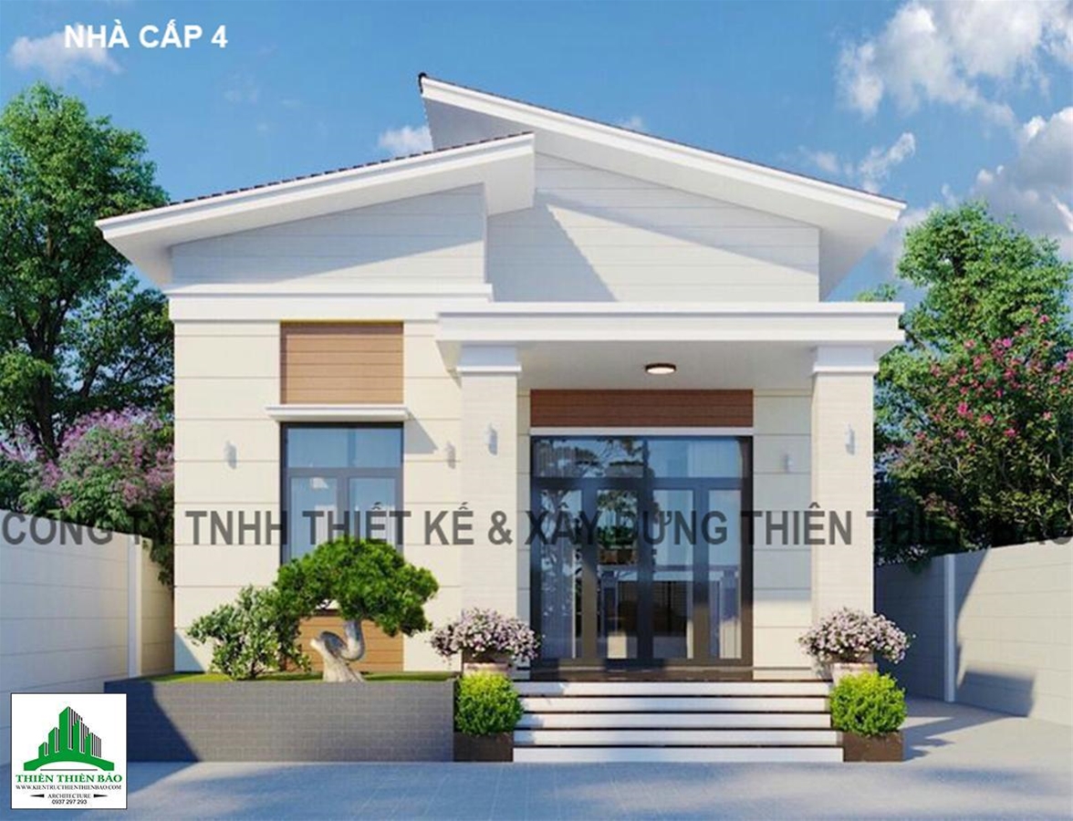 kiến trúc nhà cấp 4 hiện đại tại Phan Thiết THIẾT KẾ NHÀ CẤP 4 HIỆN ĐẠI TẠI PHAN THIẾT NĂM 2020