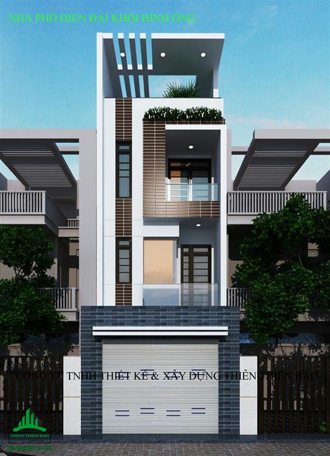 thiết kế nhà phố dạng ống tại phan thiết THIẾT KẾ NHÀ ỐNG 3 TẦNG HIỆN ĐẠI ĐẸP “HÚT HỒN” 4MX16M - PHAN THIẾT 2020