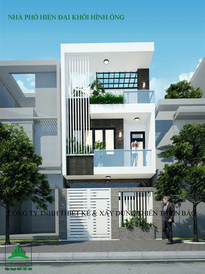 thiết kế nhà phố dạng ống tại phan thiết THIẾT KẾ NHÀ ỐNG 3 TẦNG HIỆN ĐẠI ĐẸP “HÚT HỒN” 4MX16M - PHAN THIẾT 2020