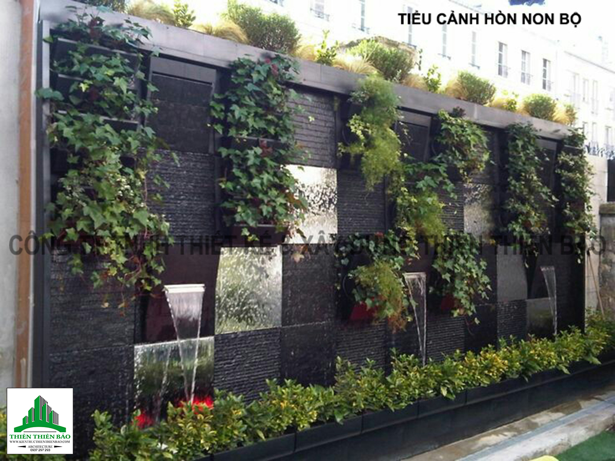 tiểu cảnh hòn non bộ trong thiết kế nhà tại Phan Thiết