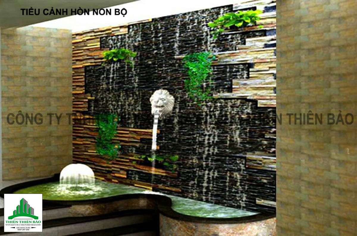 tiểu cảnh hòn non bộ trong thiết kế nhà tại Phan Thiết