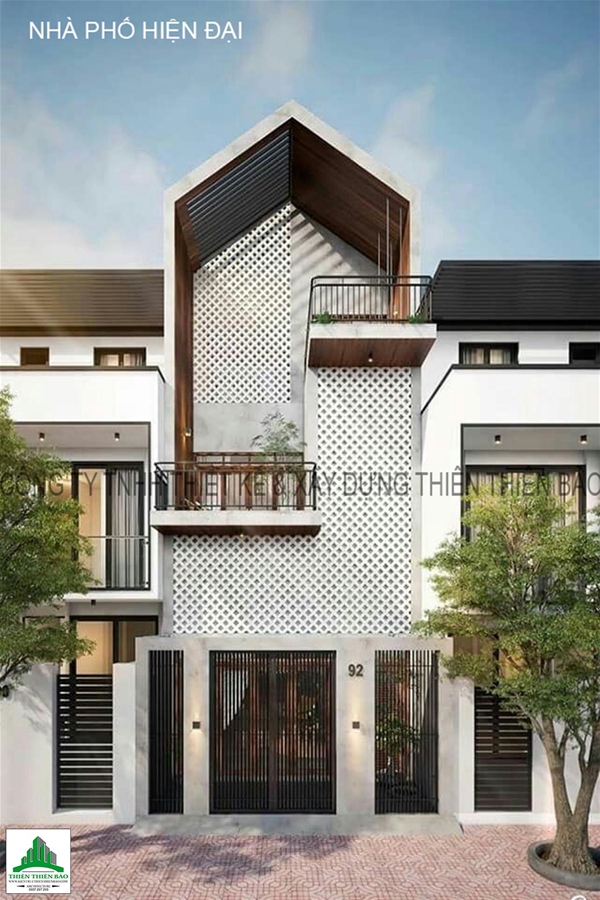 thiết kế nhà phố hiện đại tại Phan Thiết THIẾT KẾ NHÀ PHỐ MẶT TIỀN HIỆN ĐẠI - PHAN THIẾT 2020