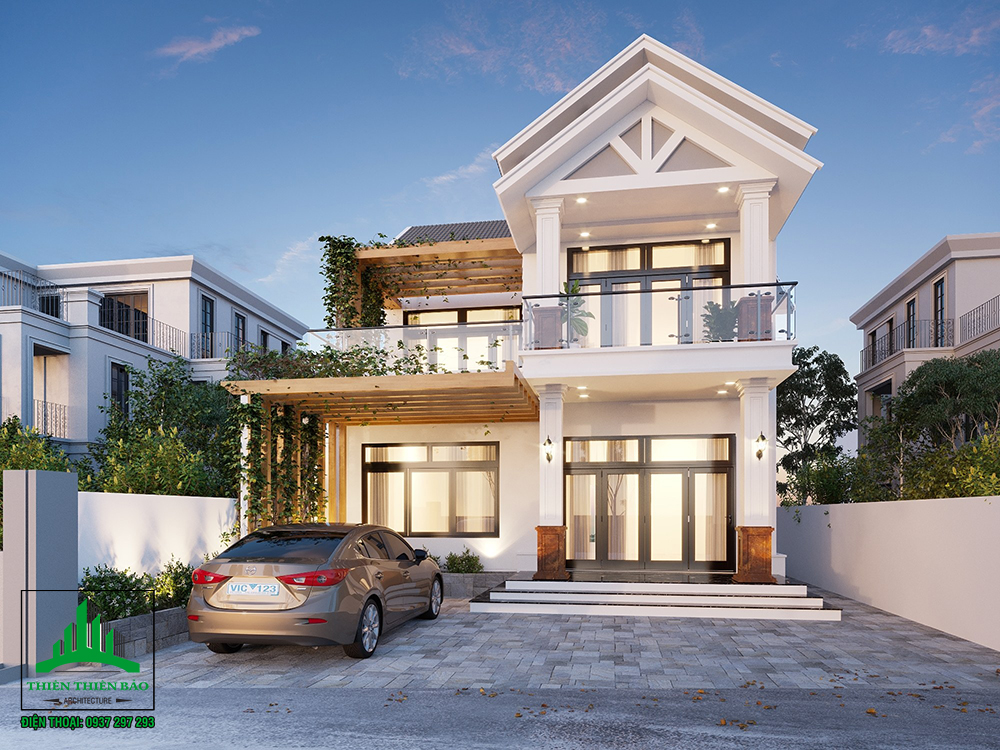Thiết kế biệt thự mini 2 tầng tại phan thiết Thiết kế biệt thự mini 2 tầng tại phan thiết