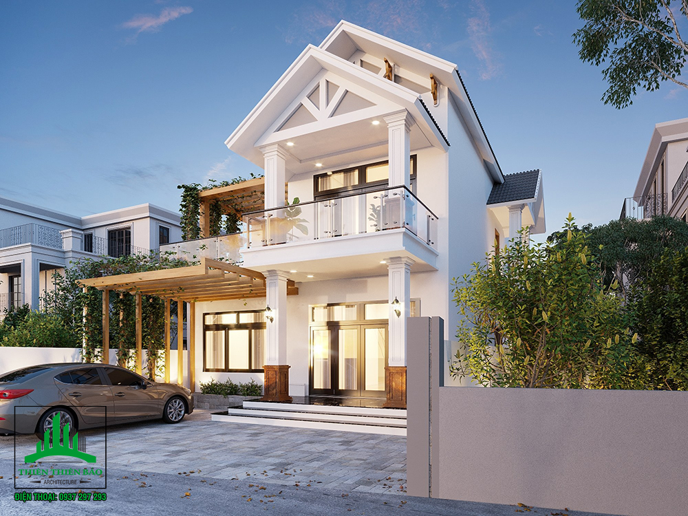 Thiết kế biệt thự mini 2 tầng tại phan thiết Thiết kế biệt thự mini 2 tầng tại phan thiết