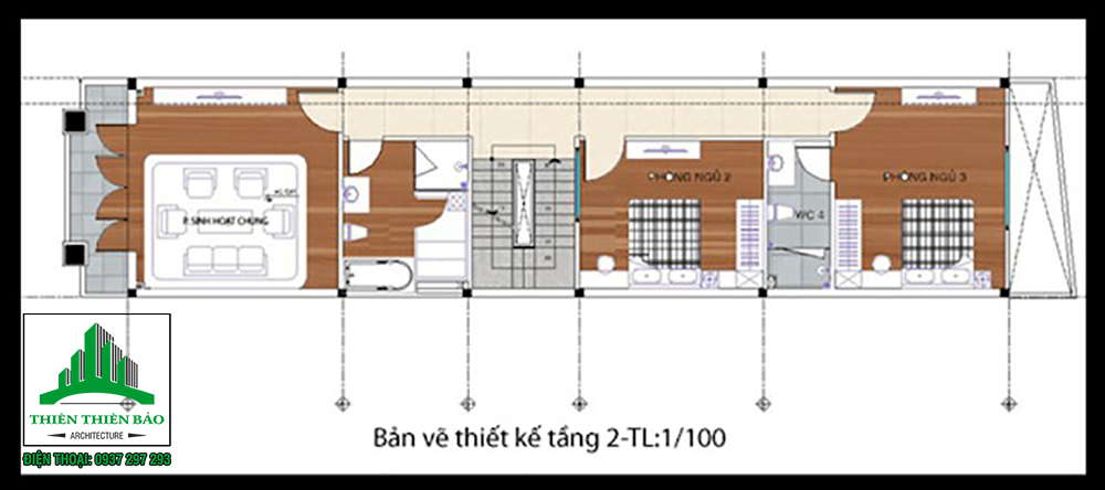 Mẫu nhà ống 2 tầng 2 mặt tiền Mẫu nhà ống 2 tầng 2 mặt tiền