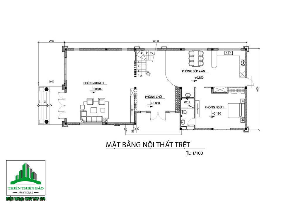 THIẾT KẾ BIỆT THỰ TÂN CỔ ĐIỂN 3 TẦNG TẠI PHAN THIẾT