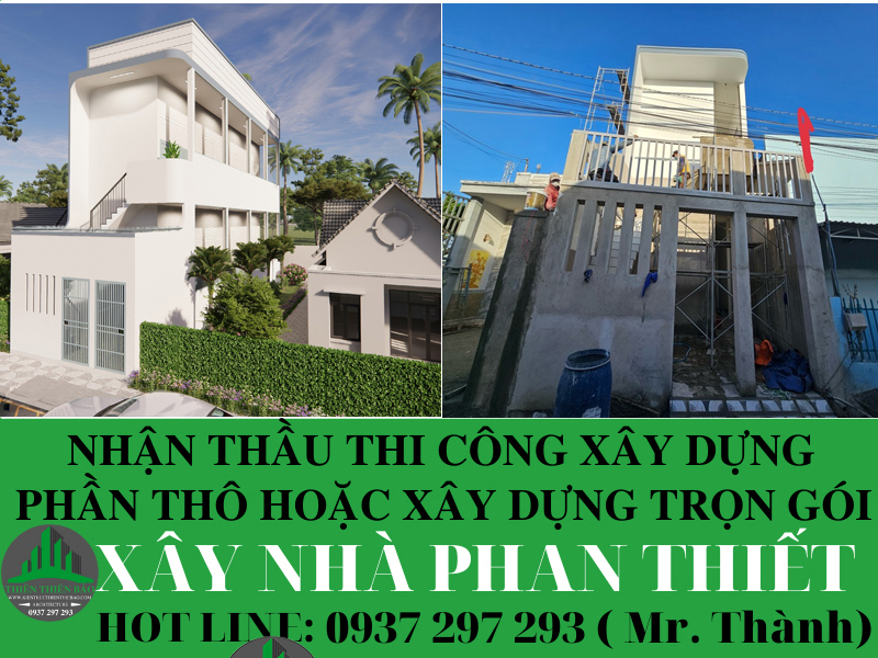 Thiết kế nhà phan thiết - Nhà thầu Thiên Thiên Bảo