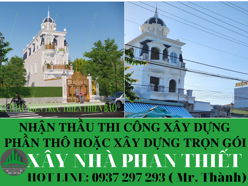 Thiết kế nhà phan thiết - Nhà thầu Thiên Thiên Bảo